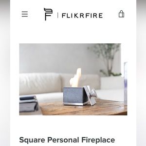 Flikfire Personal Fireplace NIB